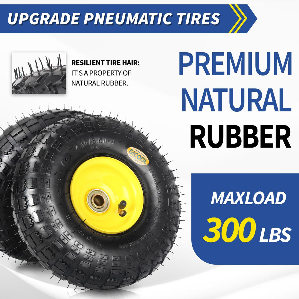 GICOOL 4.10/3.50-4 tire tread pattern