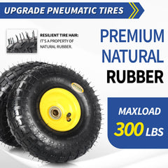 GICOOL 4.10/3.50-4 tire tread pattern