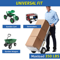 GICOOL Flat Free Tire and Wheel 4.10/3.50-4 on garden cart