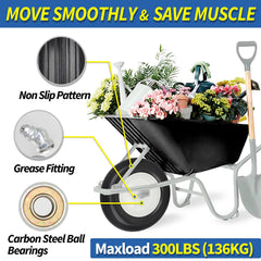GICOOL flat free tire with adapter kit components