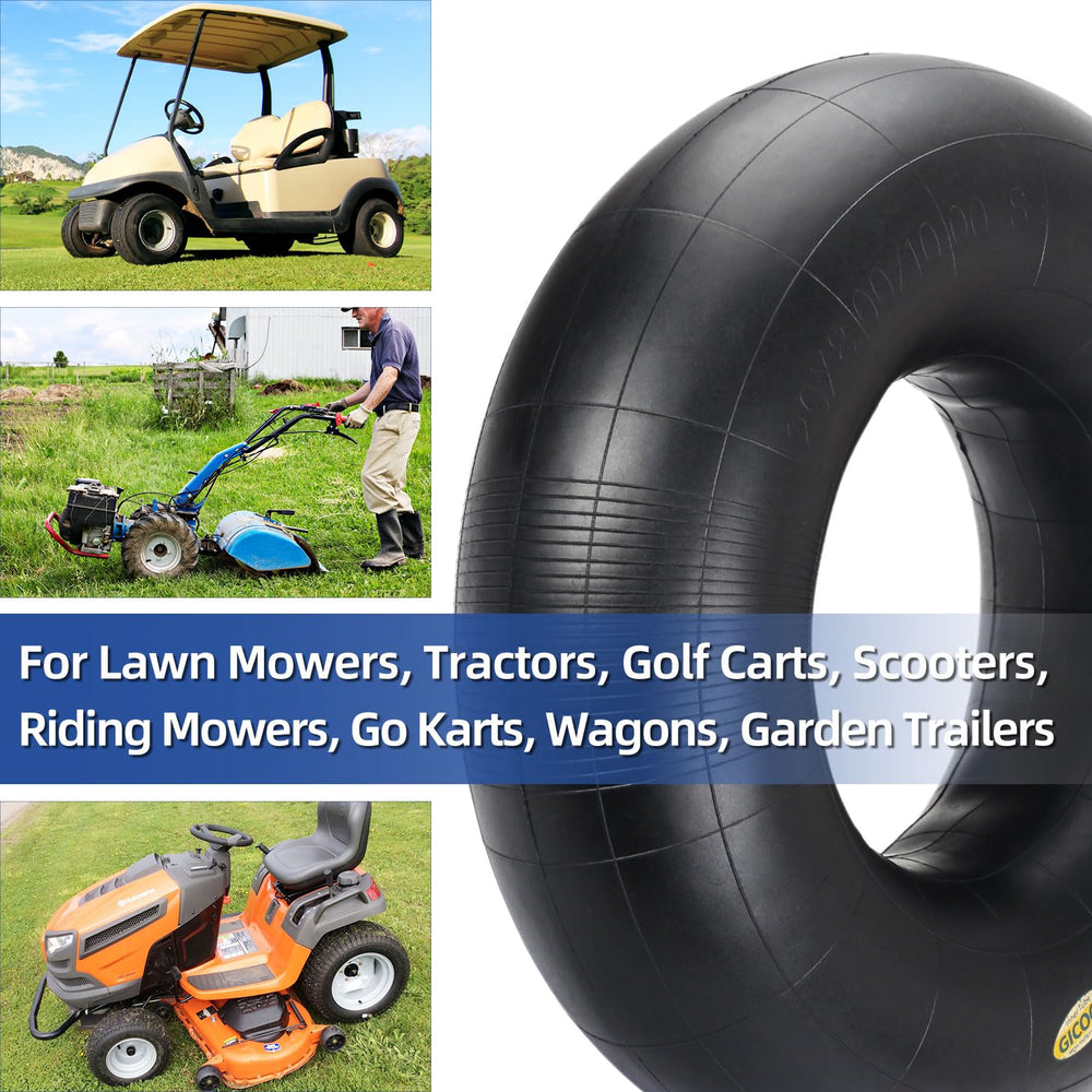GICOOL inner tube installed on a lawn mower