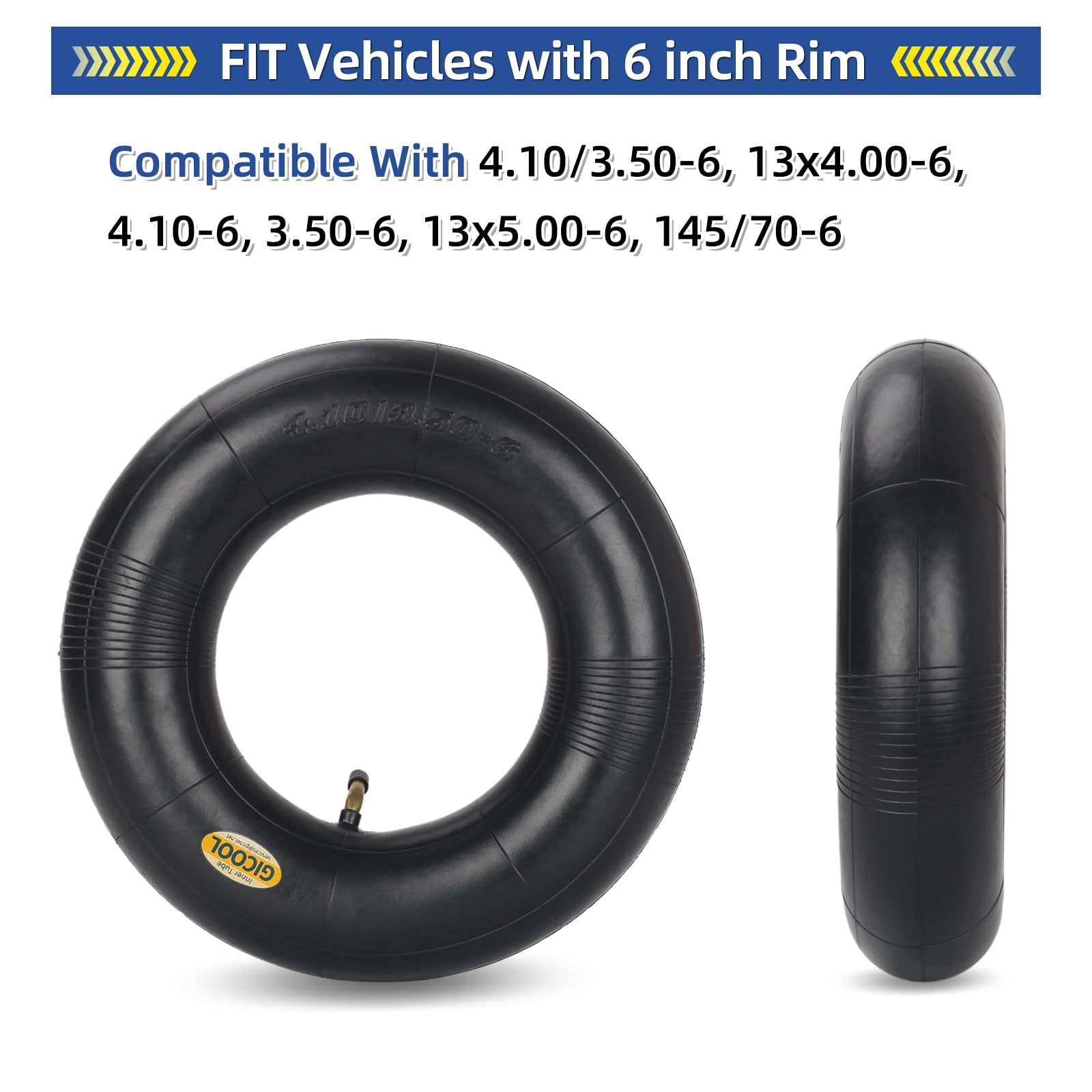 GICOOL inner tube showing TR-87 valve stem