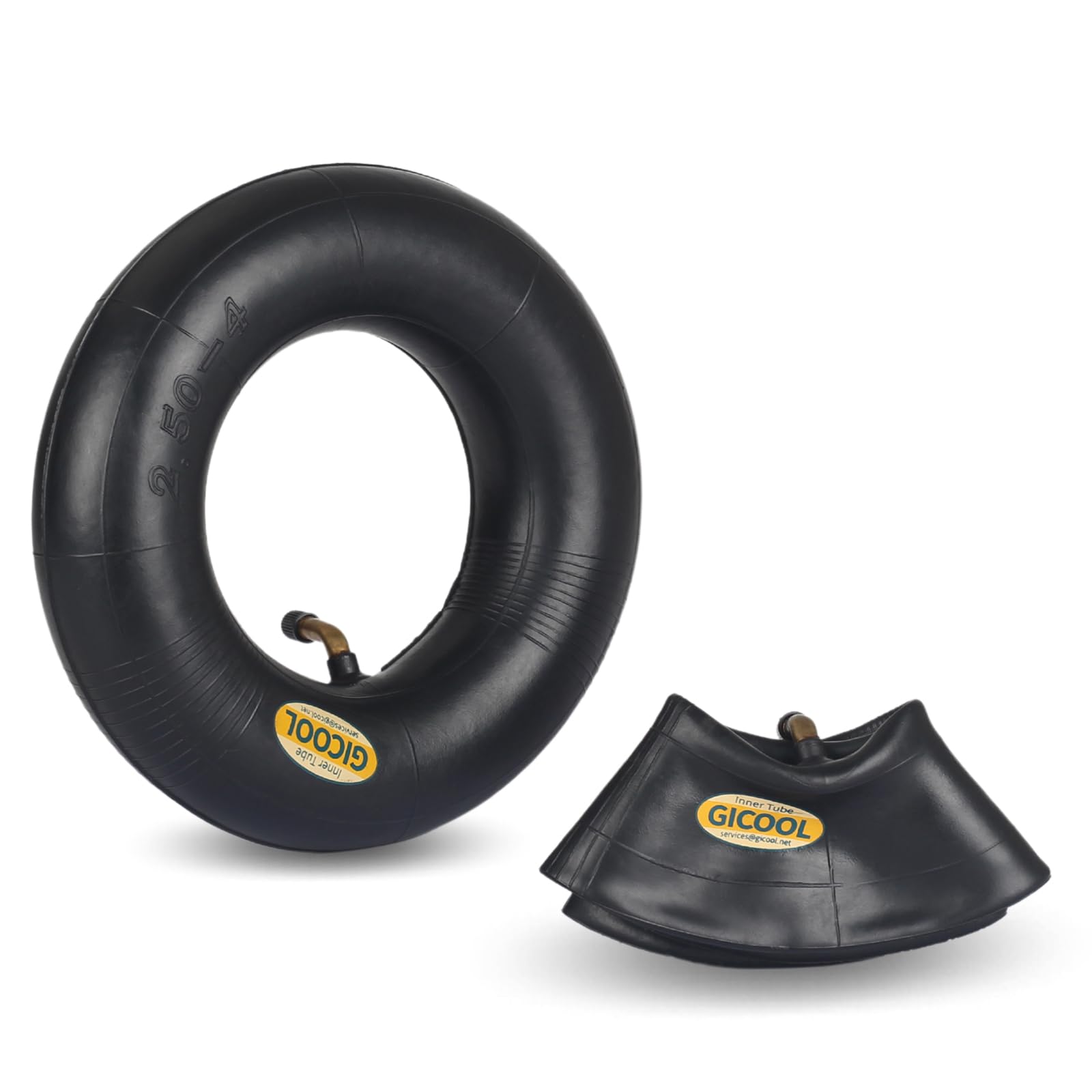 GICOOL inner tubes displayed with lawn equipment