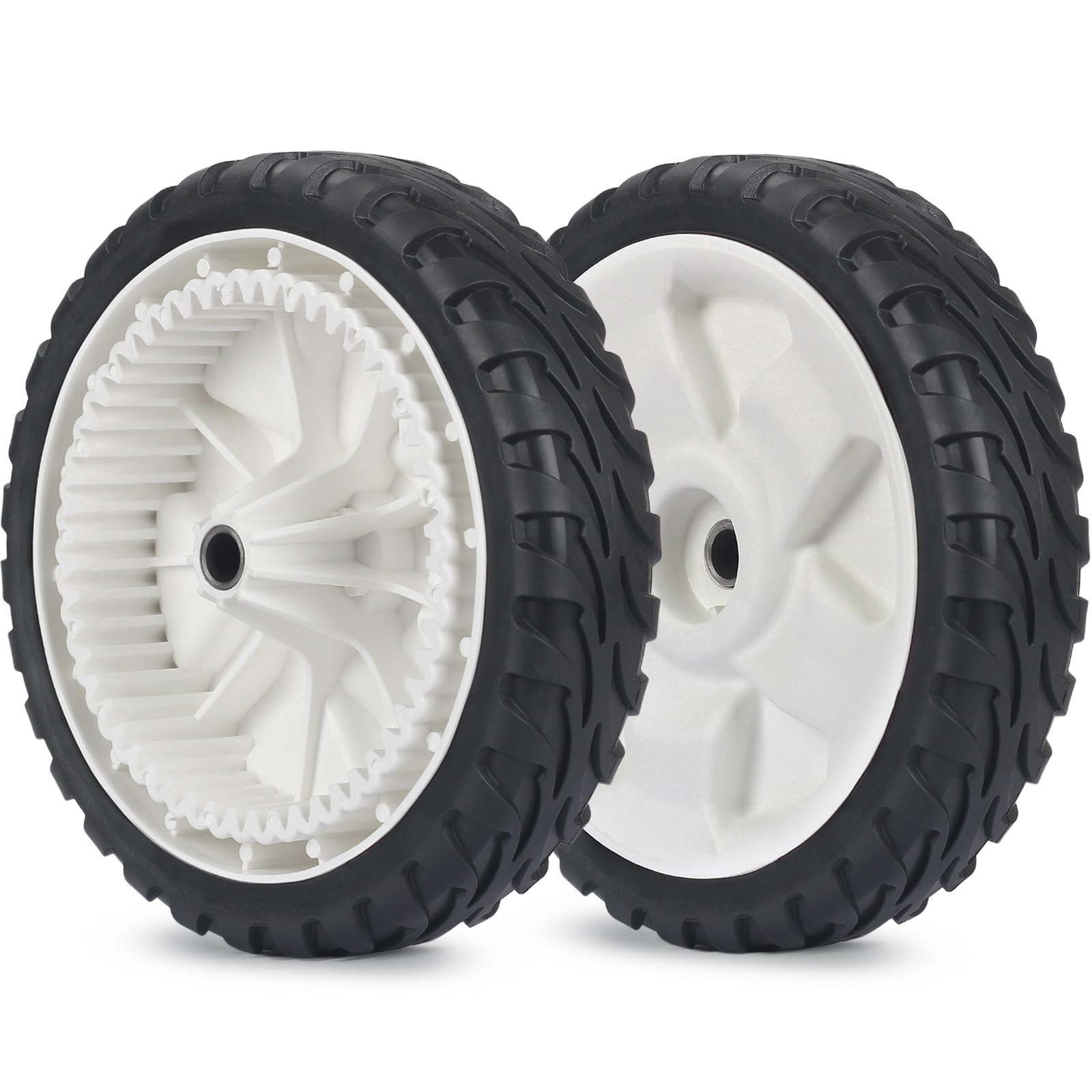 GICOOL Lawn Mower Wheel 8-inch diameter front view