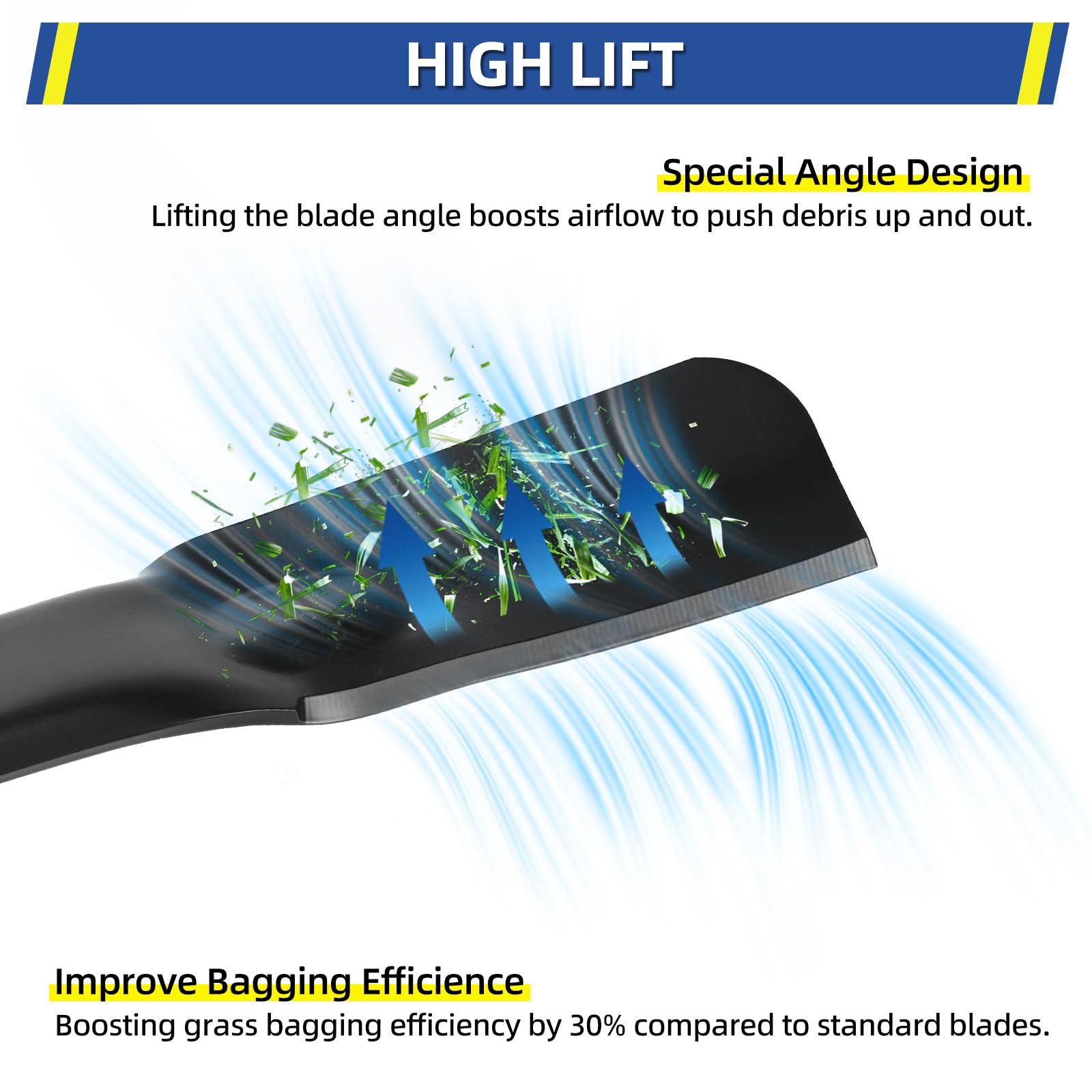 GICOOL Mower Blade comparison with standard blades