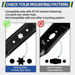 GICOOL Mower Blade detailed shot showing the cutting edge