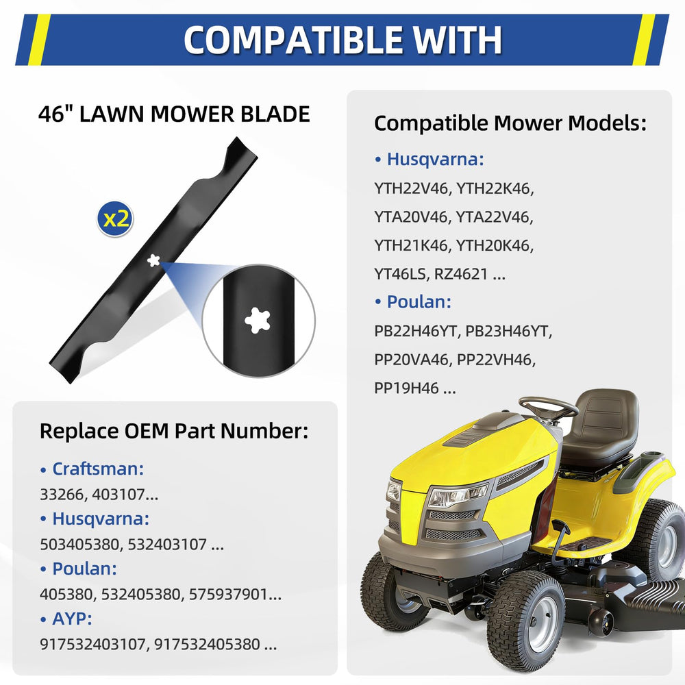 GICOOL mower blade front view showing cutting edge