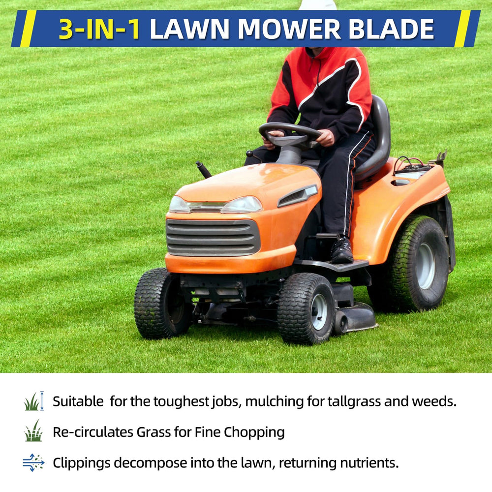GICOOL Mower Mulching Blade with 7-point star center hole
