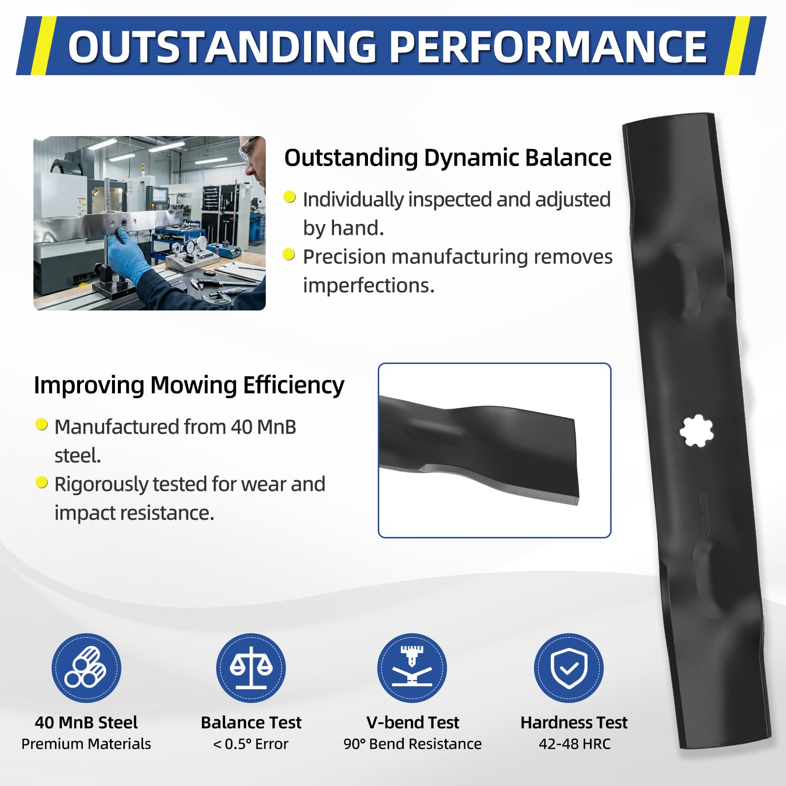 GICOOL Mulching Blade profile showing curved design
