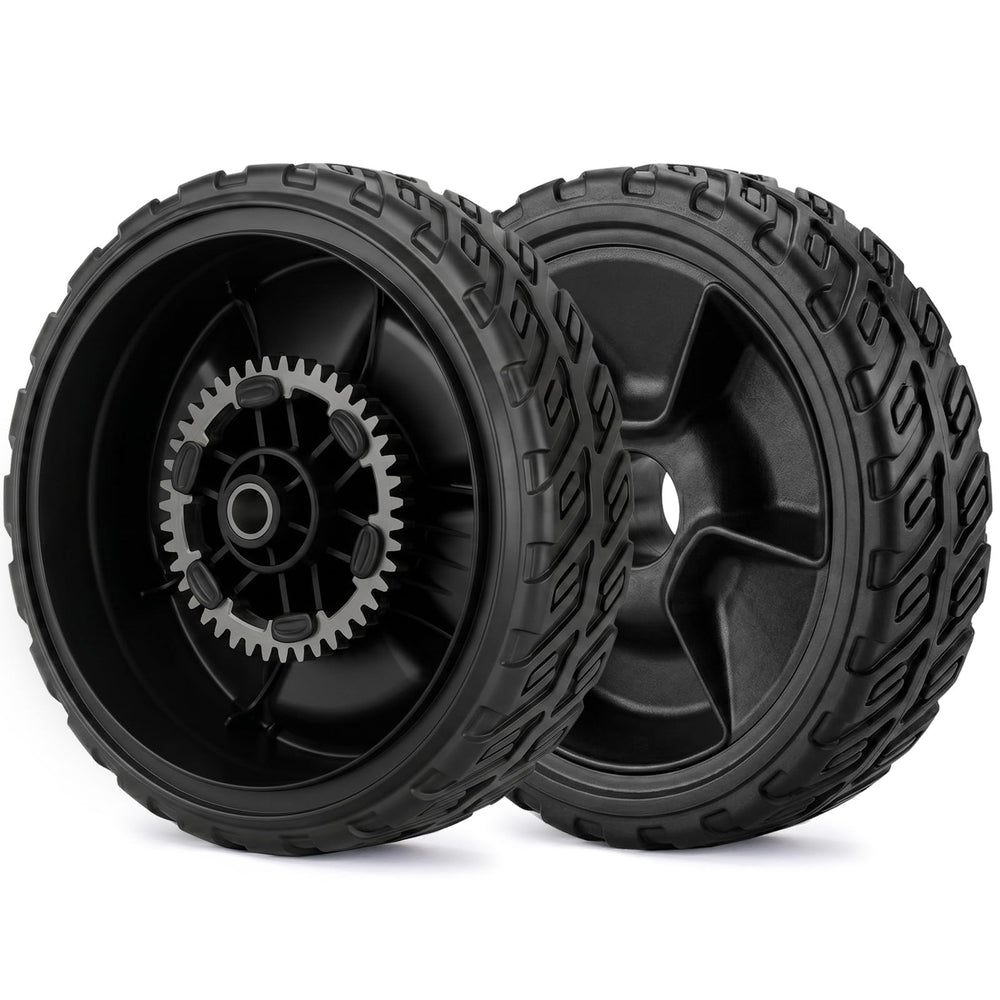 GICOOL Rear Lawn Mower Wheels 8 inch front view