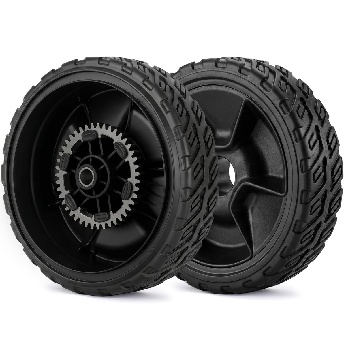 GICOOL Rear Lawn Mower Wheels 8 inch front view