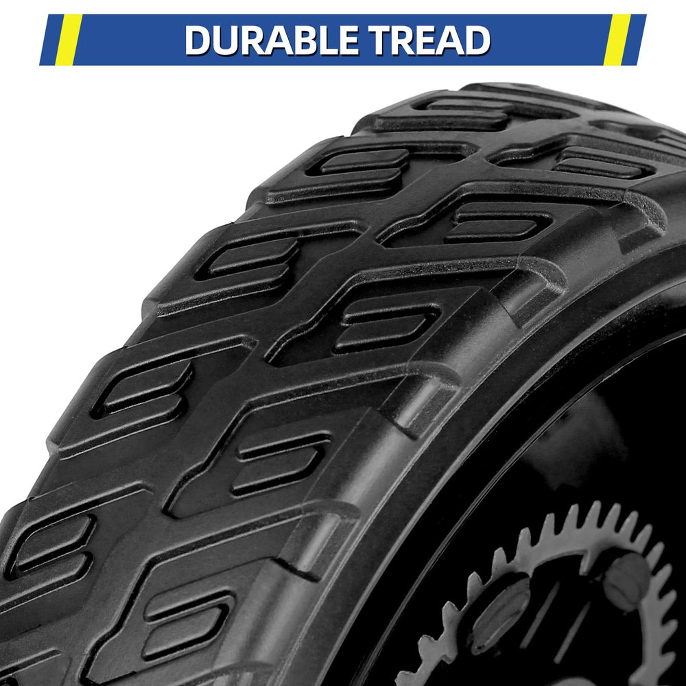 GICOOL Rear Lawn Mower Wheels close-up