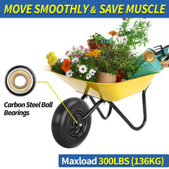 GICOOL wheelbarrow tire with adapter kit components