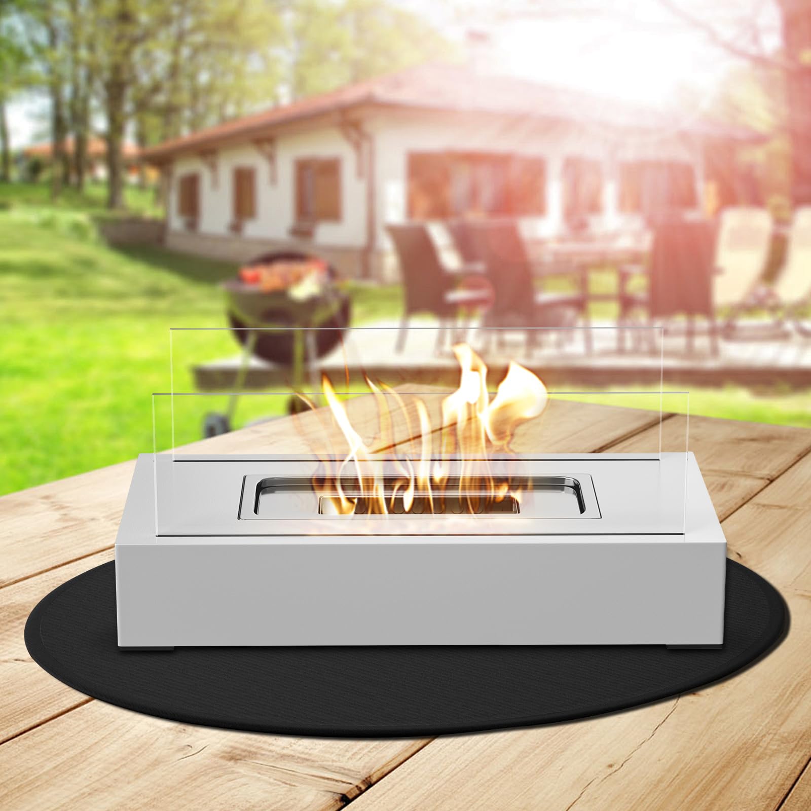 GIESIOE fire pit mat dimensions and packaging