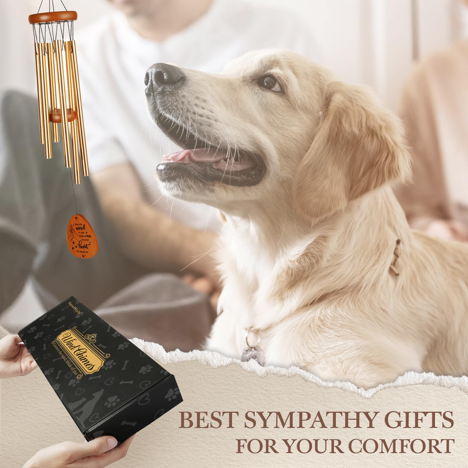 Gift box for SteadStyle Pet Memorial Wind Chime with pet designs