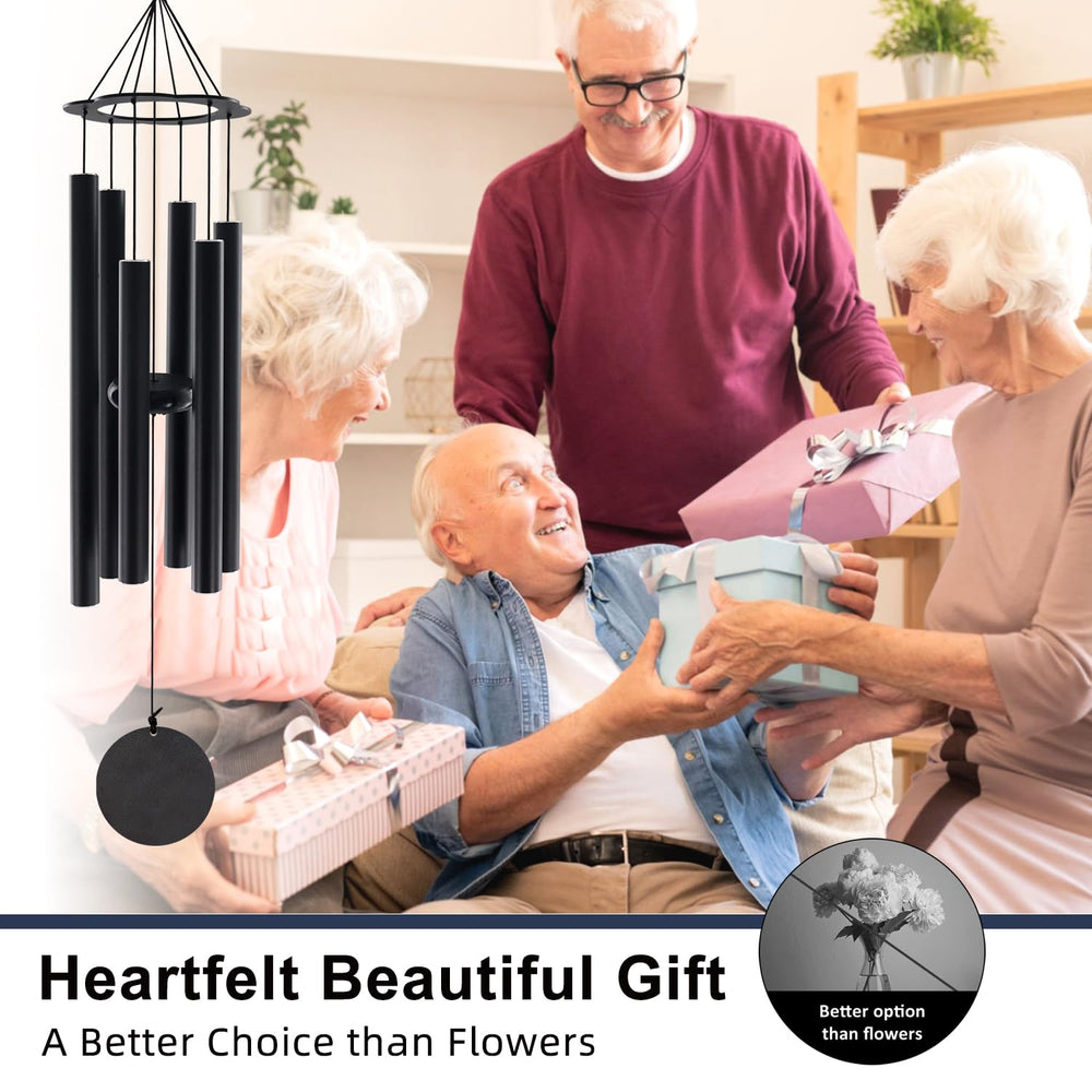 Gift box packaging of ASTARIN wind chimes with memorial card
