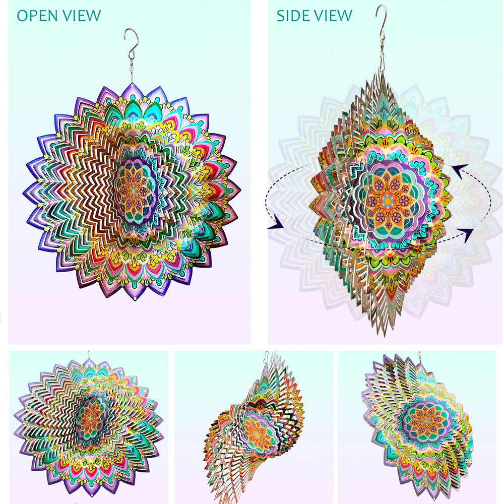 Gift box packaging of the Aoedelyart Mandala Lucky Clover Wind Spinner