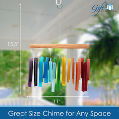 Gift Essentials chime hanging in a sunny window