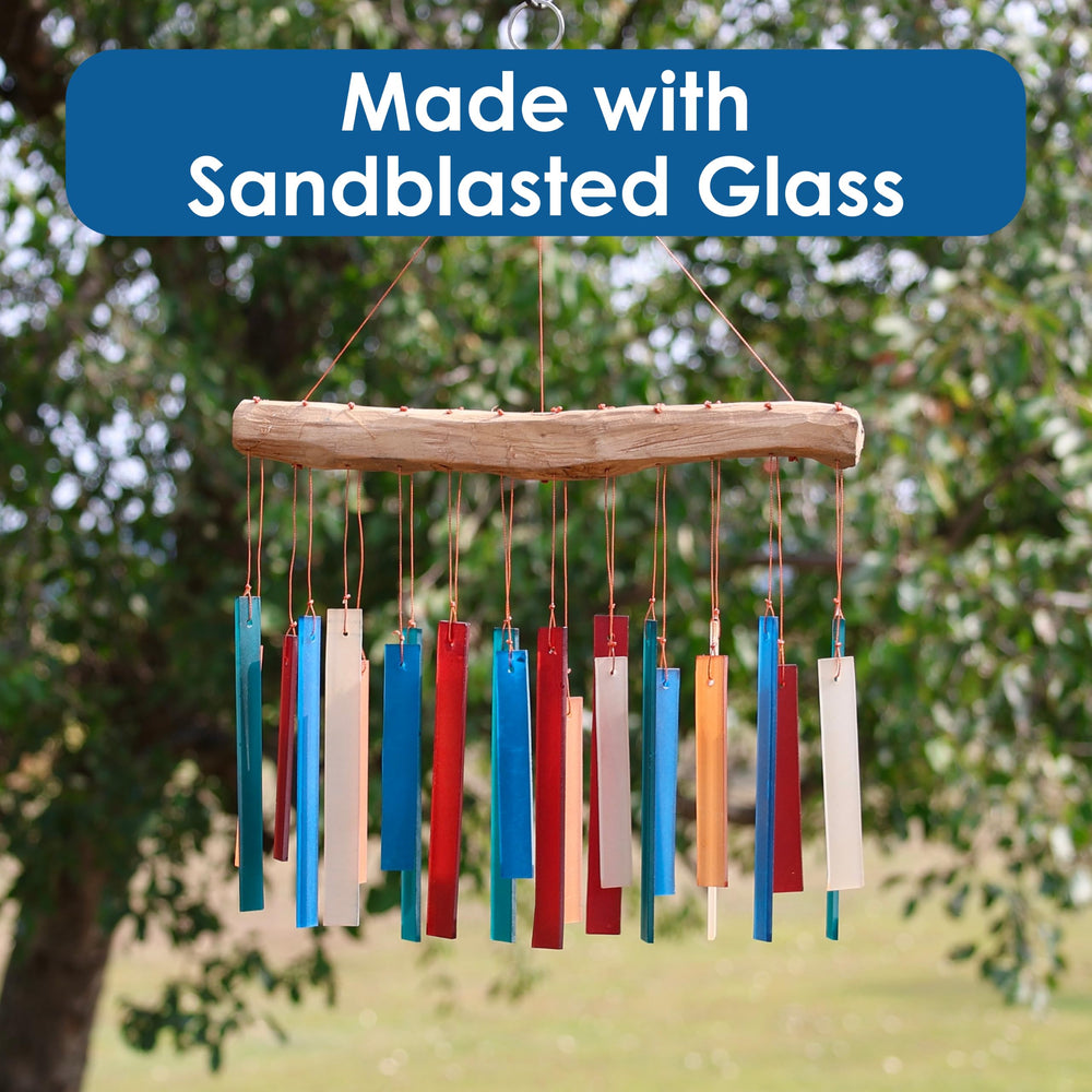 Gift Essentials Glass Wind Chime Retro hanging in garden