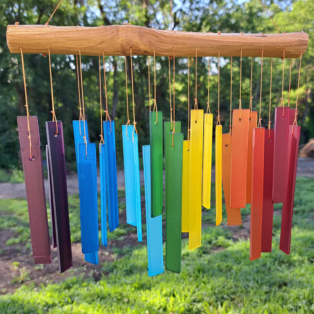 Gift Essentials wind chime in a garden setting