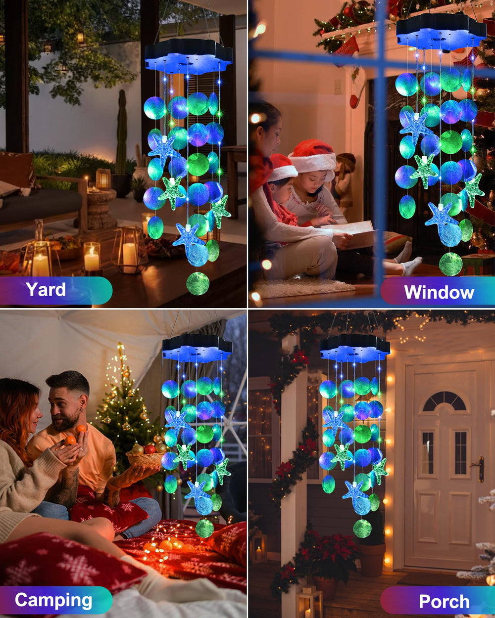 Gift packaging of Toodour Solar Wind Chimes