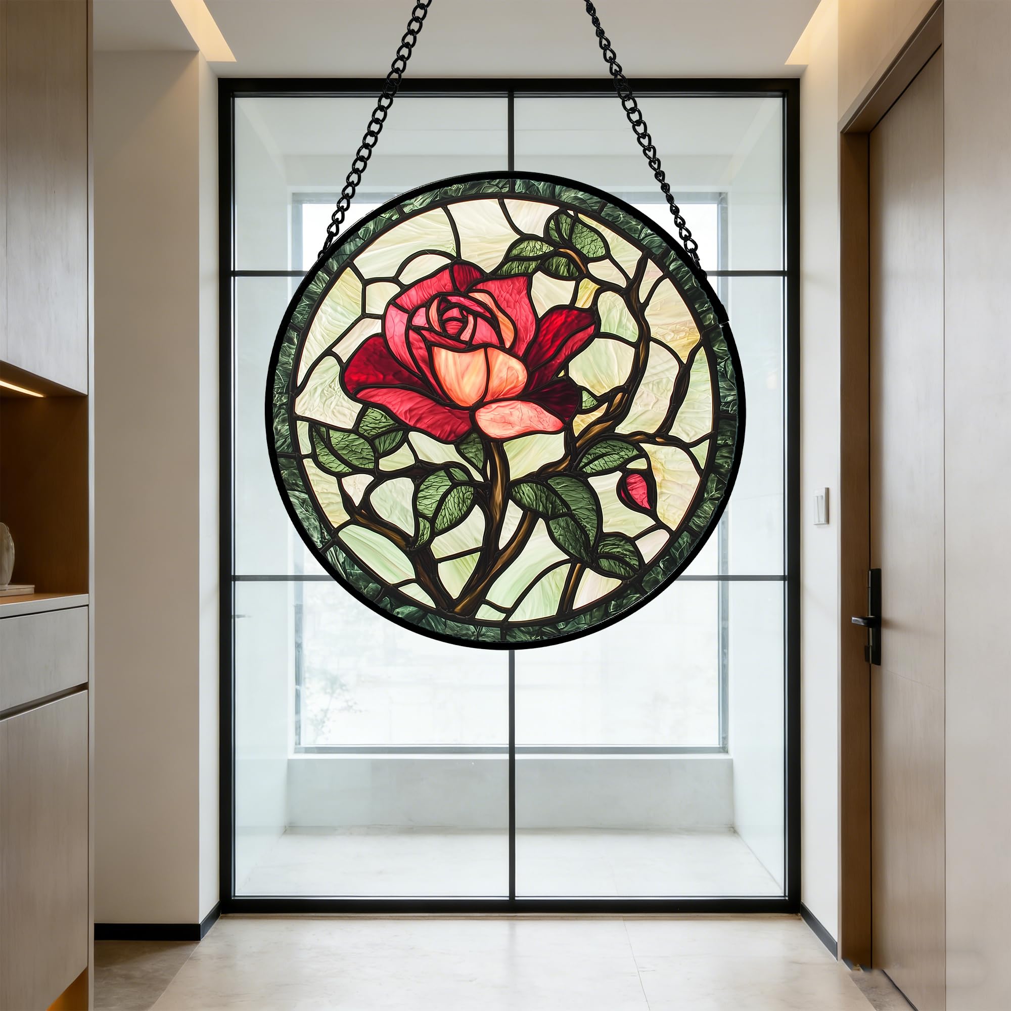 Gift presentation of AMDERVEN Stained Glass Suncatcher