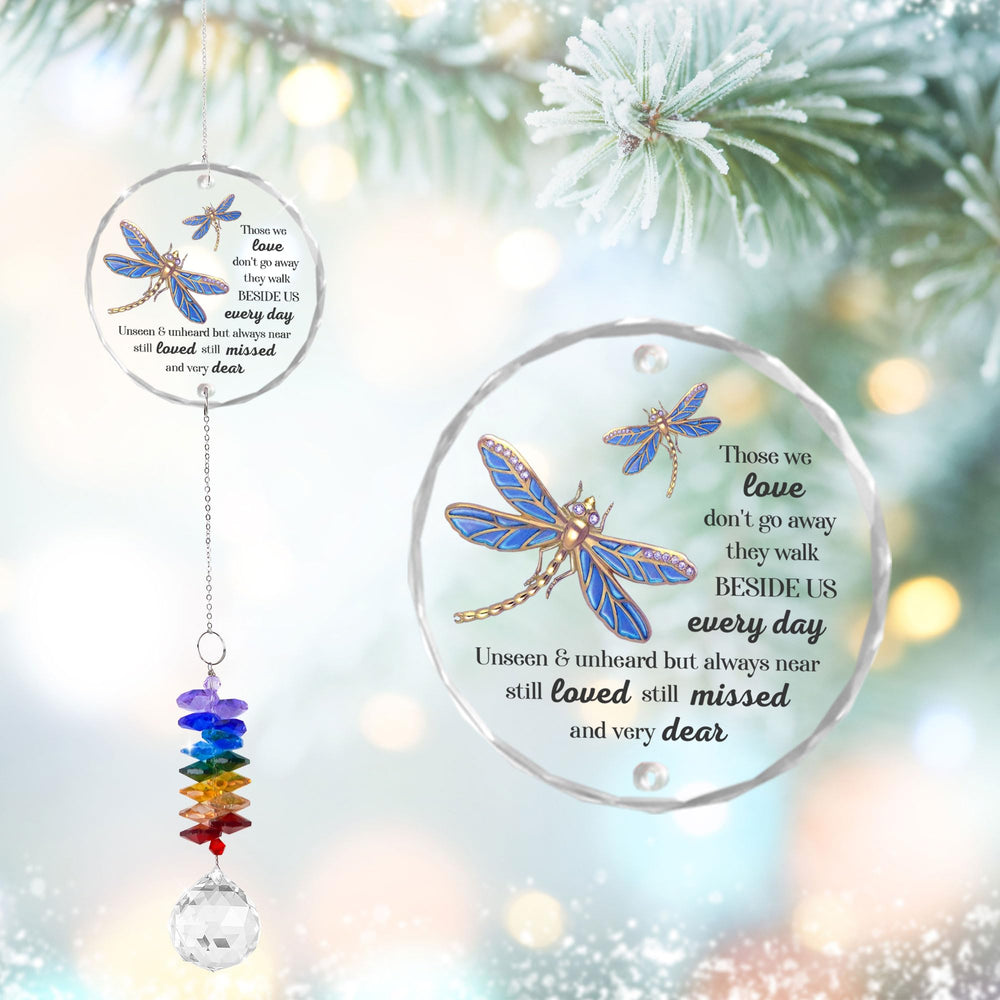 GIFTELIX Glass Suncatcher Ornament front view showcasing crystal design