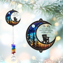 GIFTELIX Memorial Suncatcher moon chair design front view