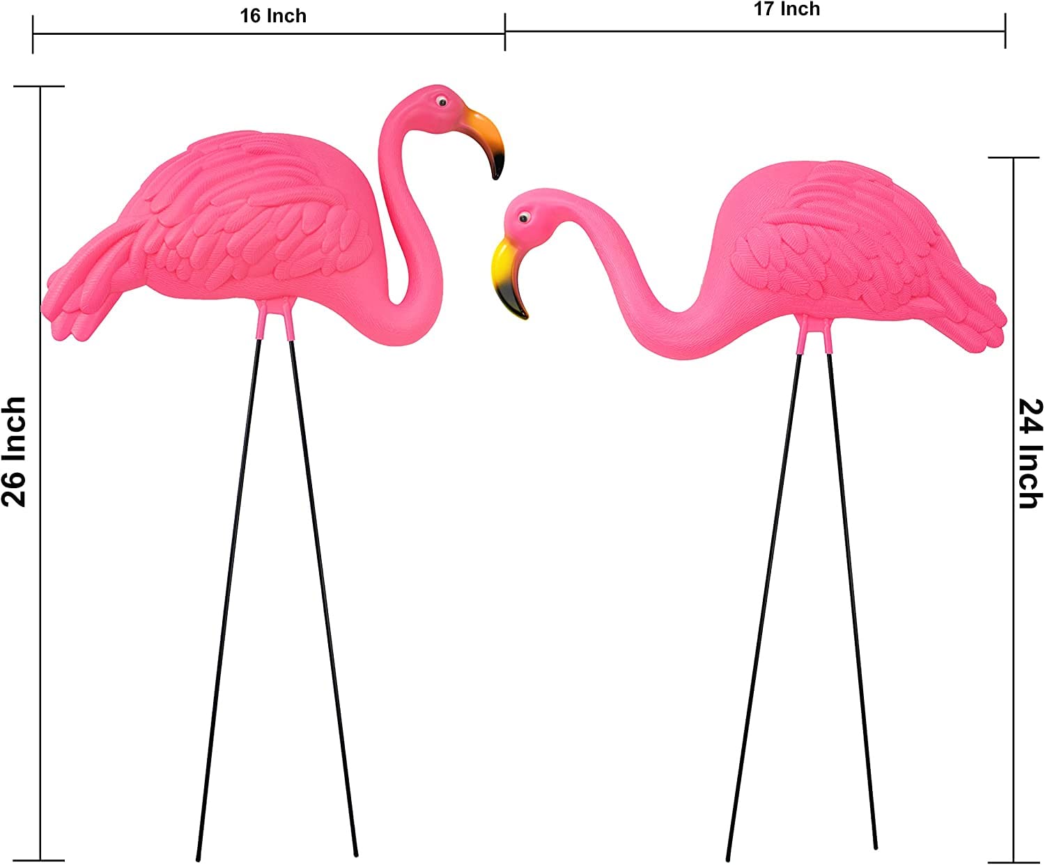 GiftExpress Pink Flamingos in outdoor party setting