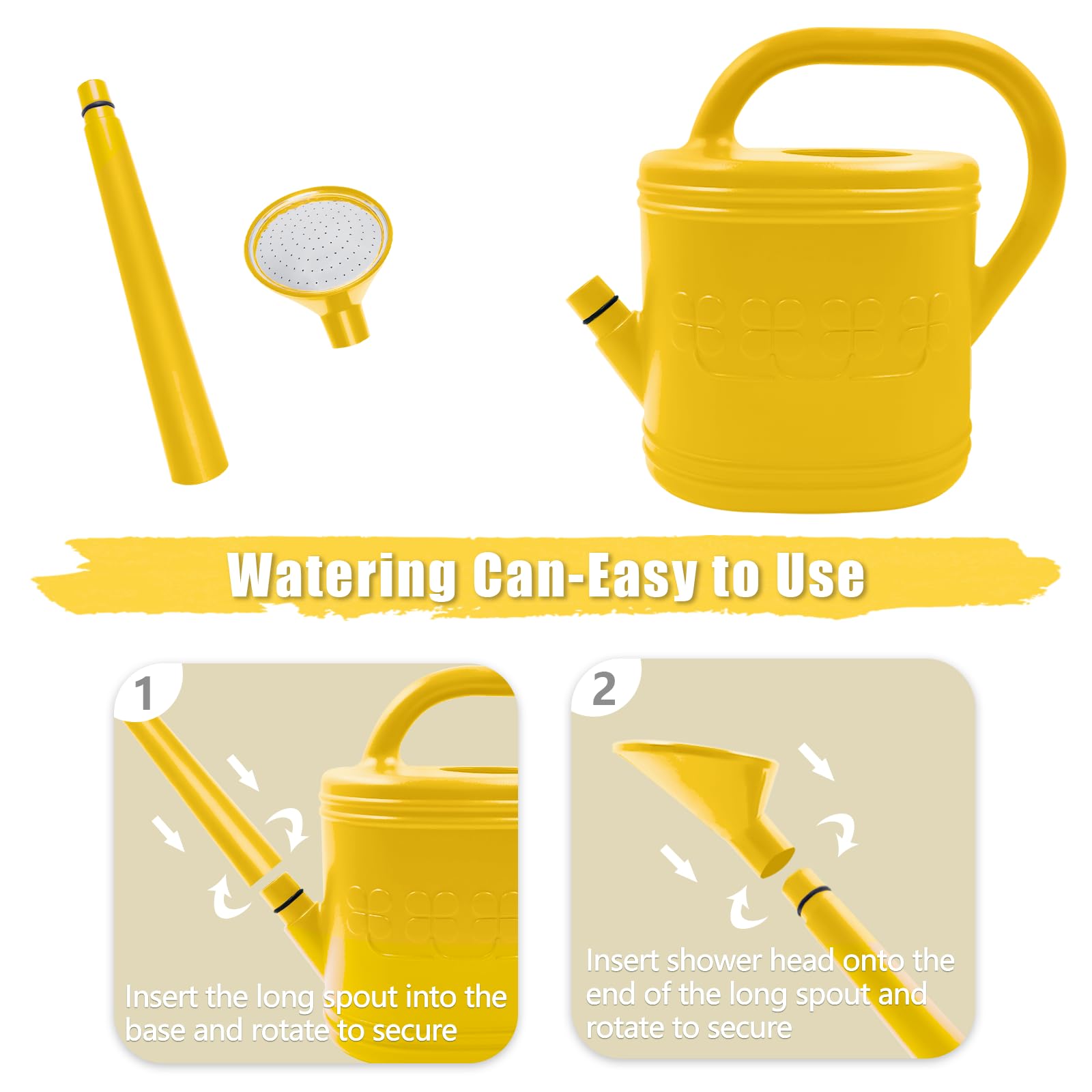 Giftsfaloy 2 Gallon Watering Can in a garden setting
