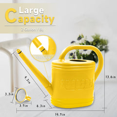 Giftsfaloy 2 Gallon Watering Can with detachable shower head
