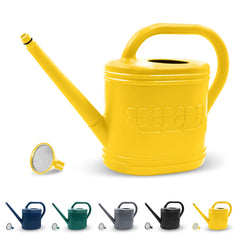 Giftsfaloy 2 Gallon Yellow Watering Can front view