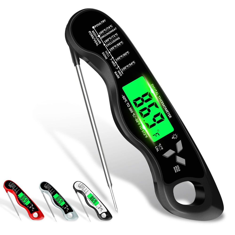 Giftsfaloy Cooking Thermometer black model front view