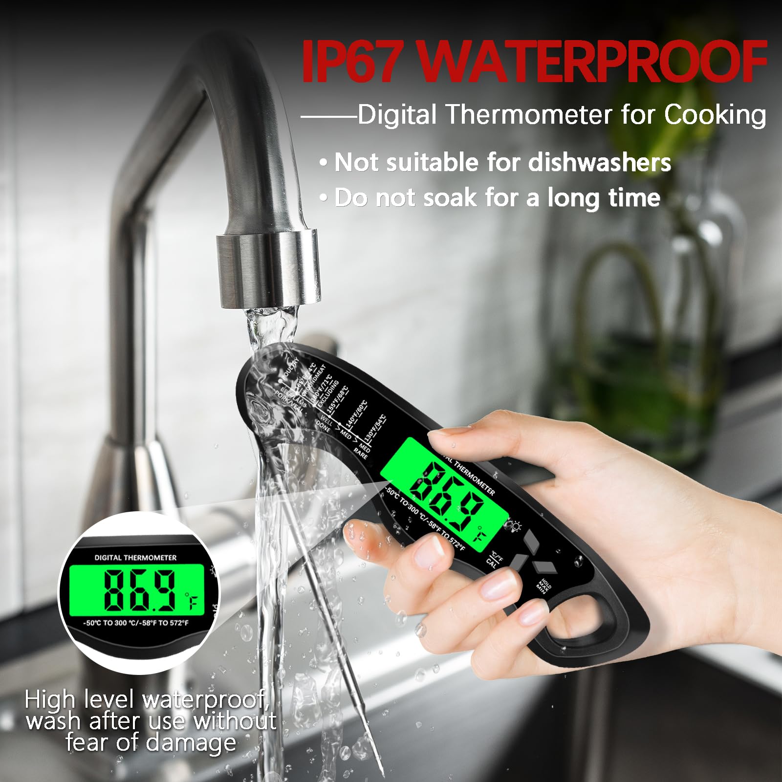 Giftsfaloy Cooking Thermometer packaging