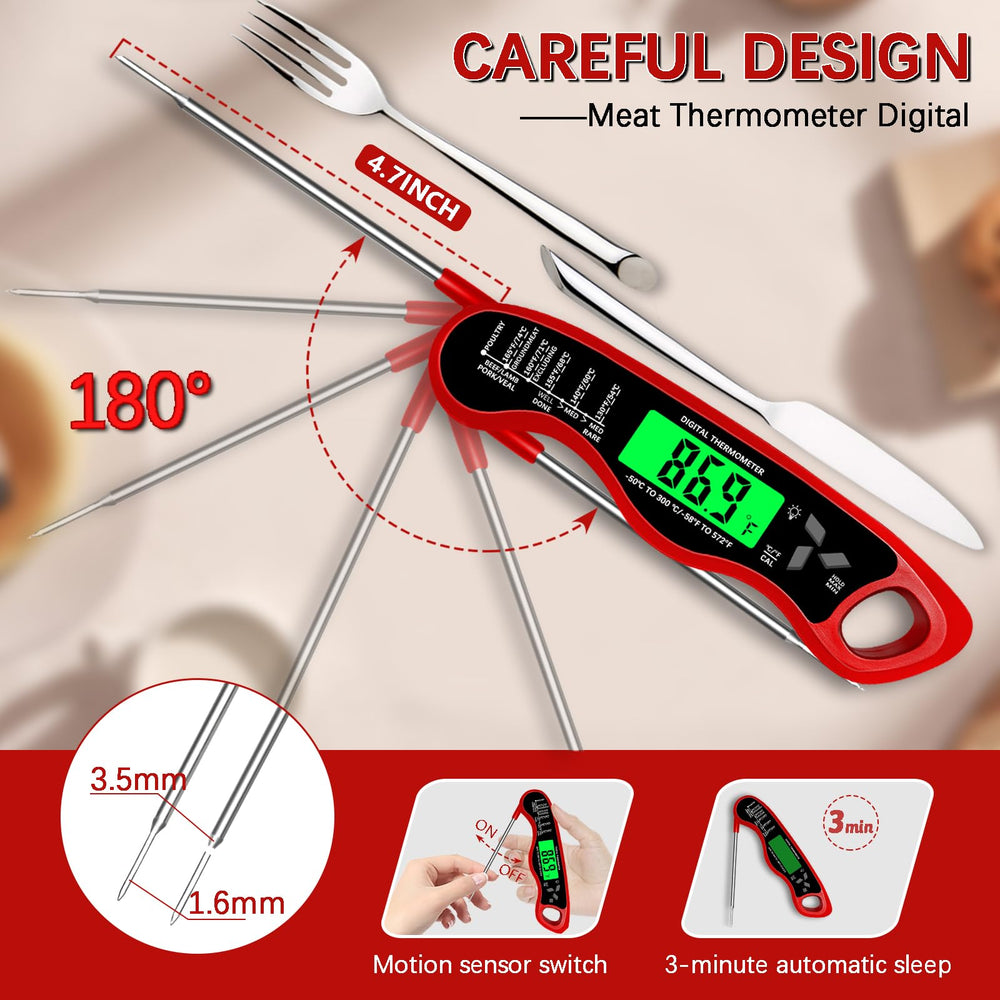 Giftsfaloy Digital Meat Thermometer showing waterproof feature
