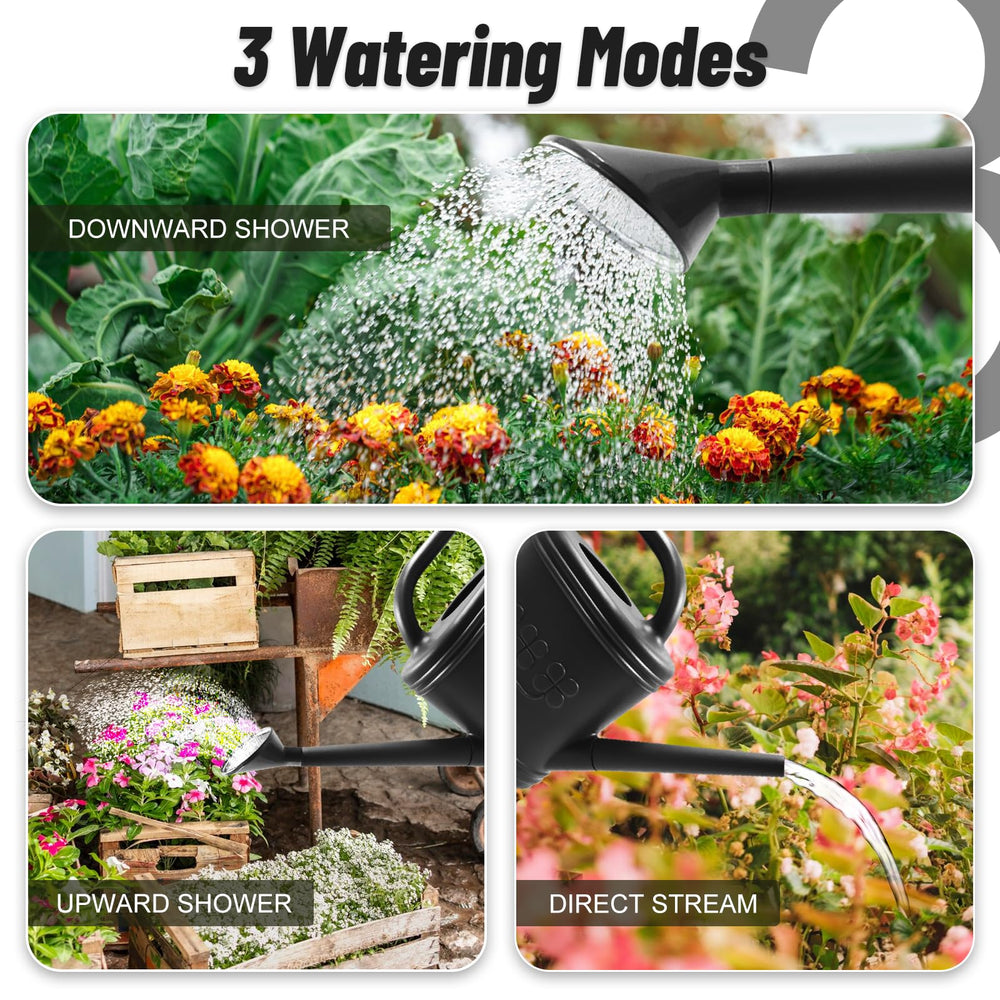 Giftsfaloy Watering Can filled with water in garden setting