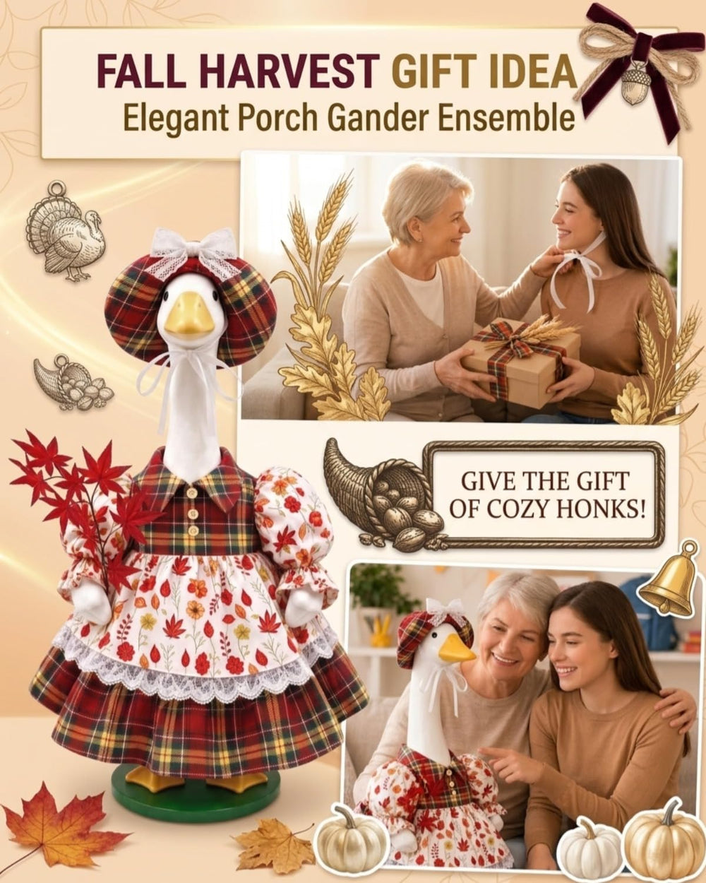 GigaCircle Fall Porch Goose Outfit packaging view