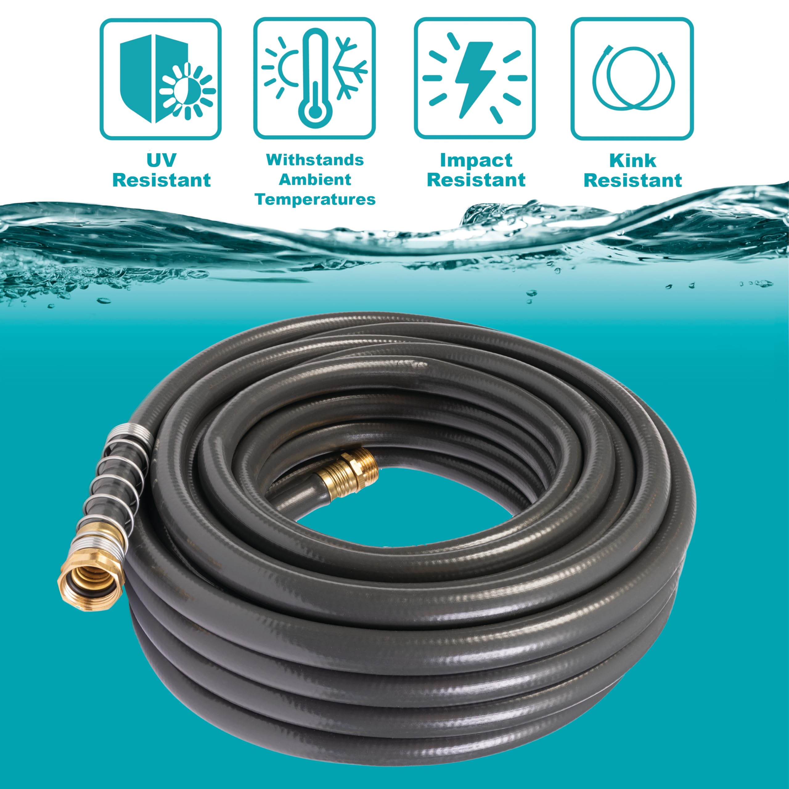 GILMOUR Flexogen hose showing kink-resistant collar