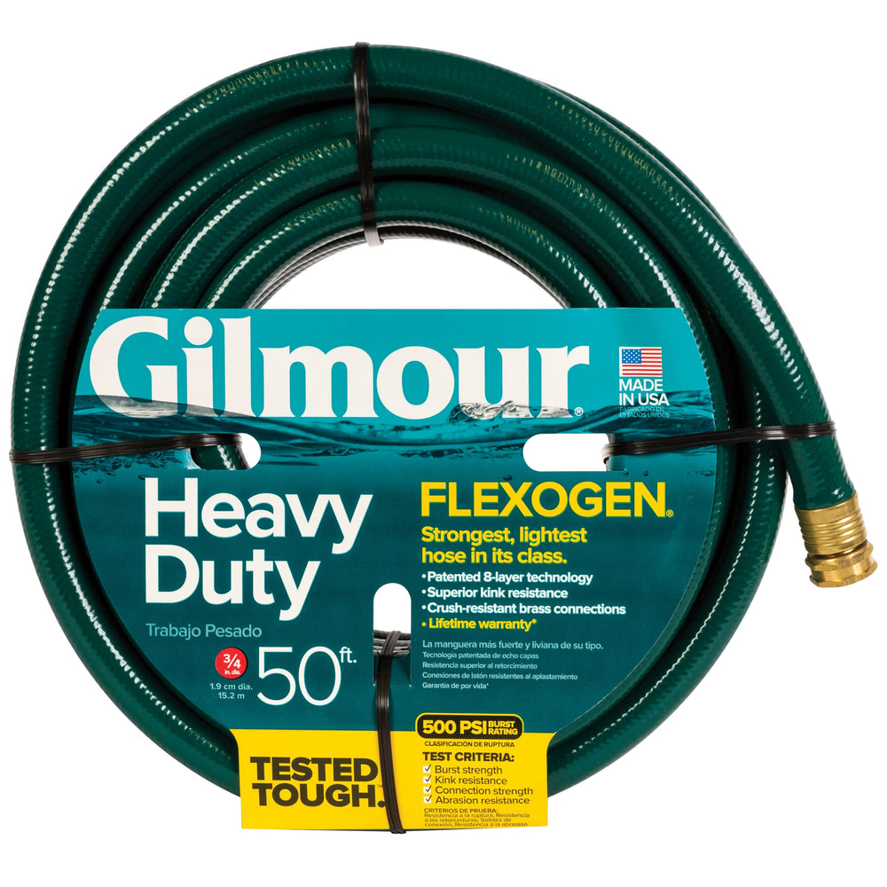 GILMOUR Heavy Duty Flexogen 3/4 x 50 Feet Hose, Green