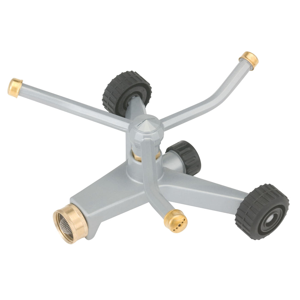 GILMOUR Heavy Duty Sprinkler with wheeled base front view