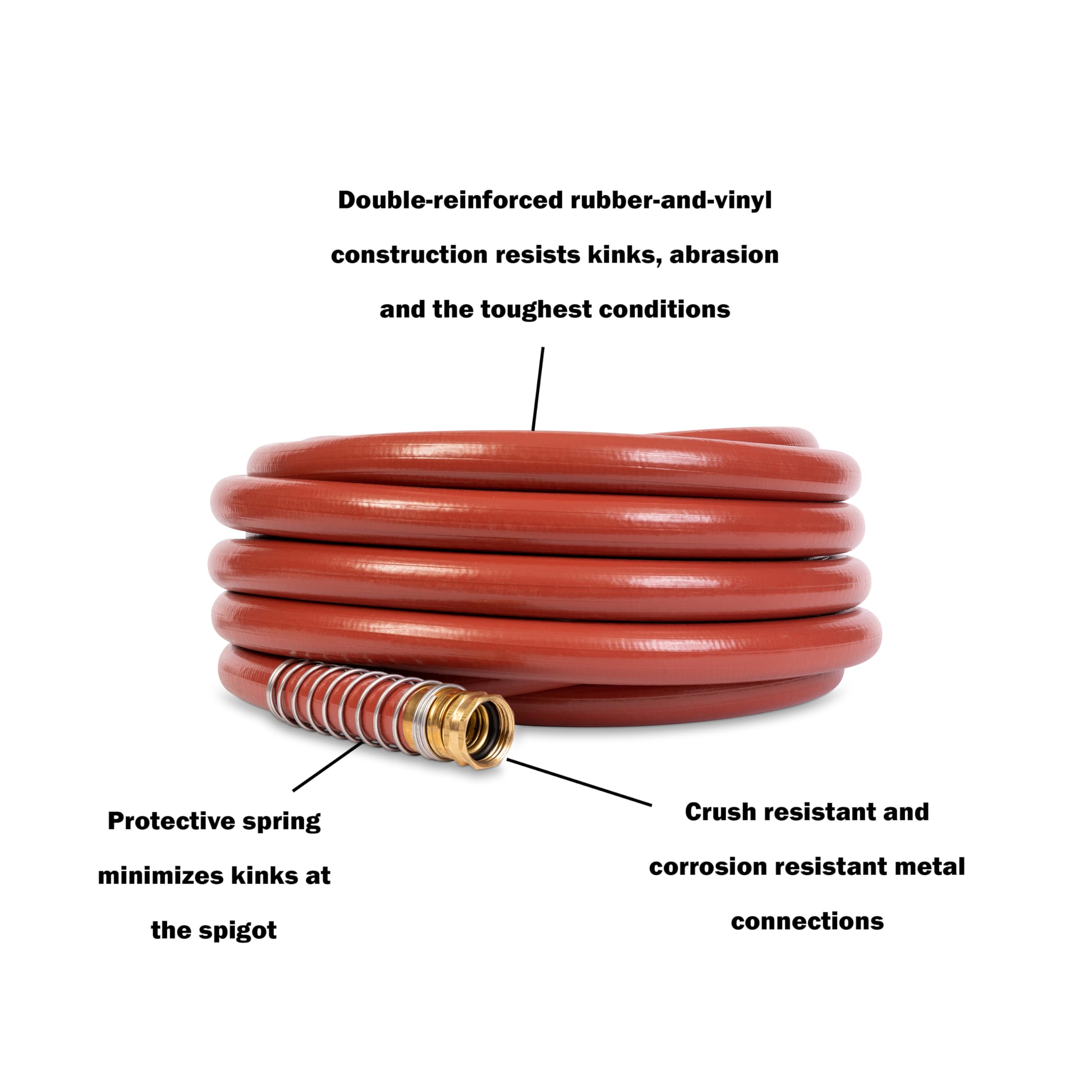 GILMOUR heavy duty water hose in garden setting