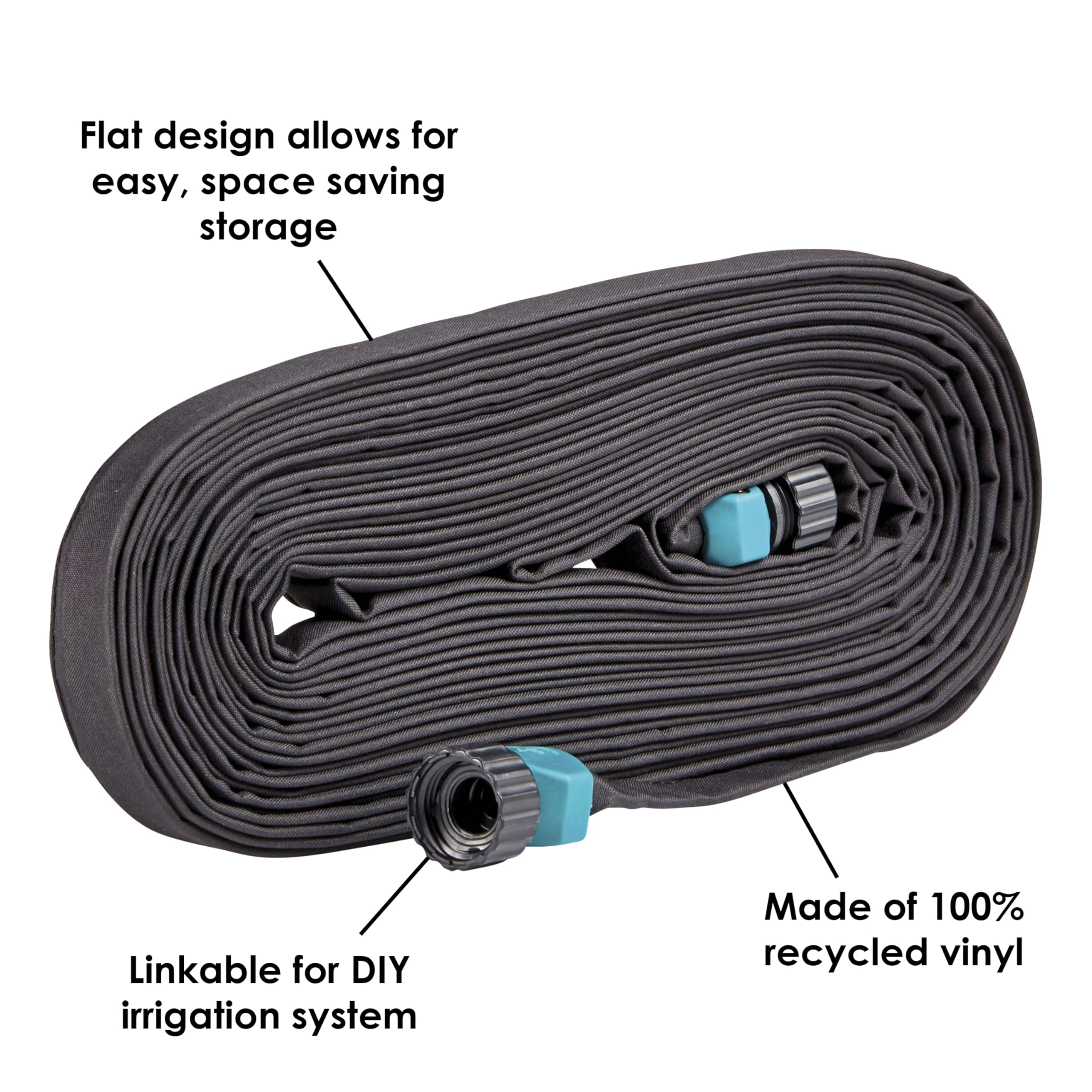 GILMOUR soaker hose rolled up for storage