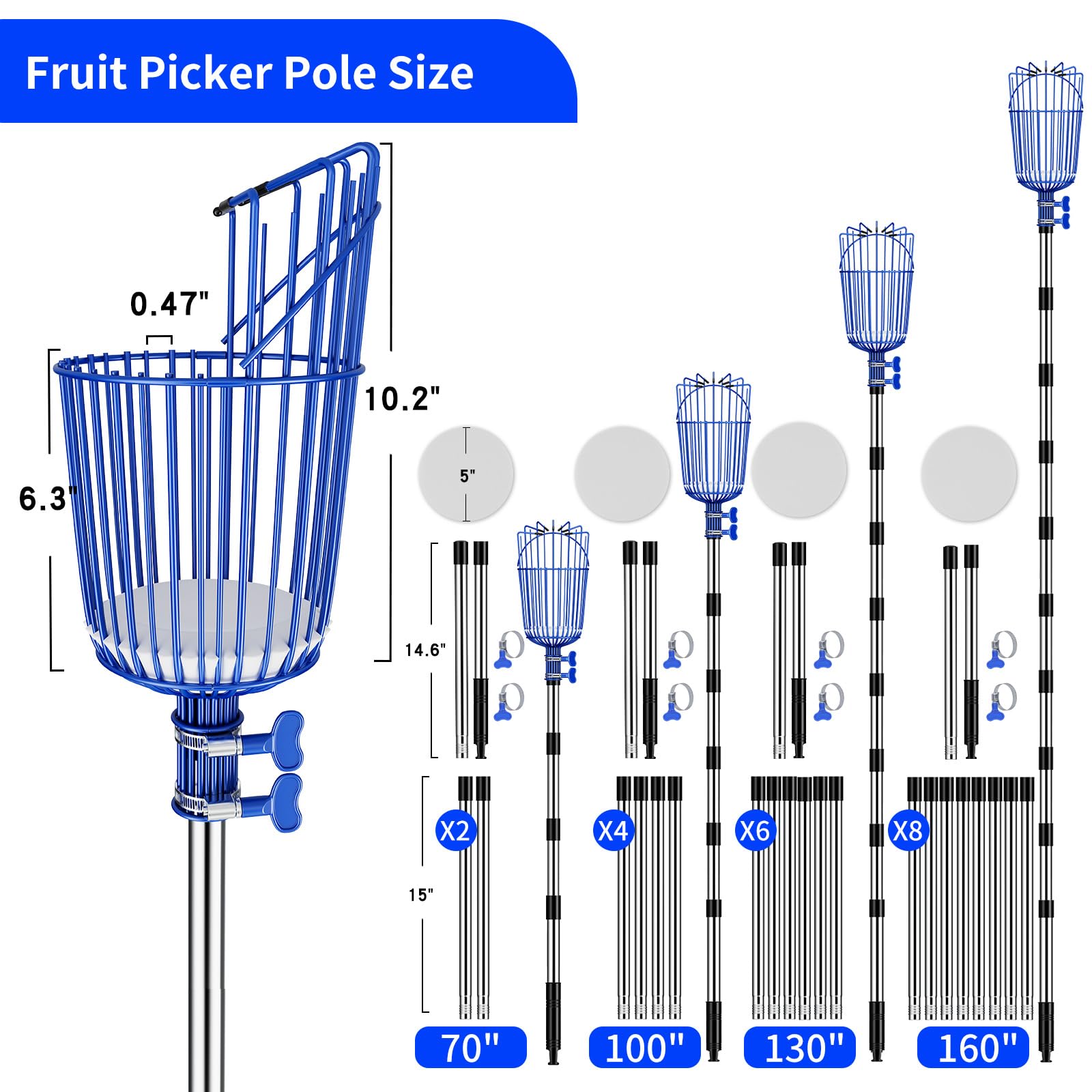 Ginbel Direct Fruit Picker assembled in use