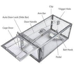 Gingbau humane mouse trap dimensions 10.5x5.5x4.5 inches