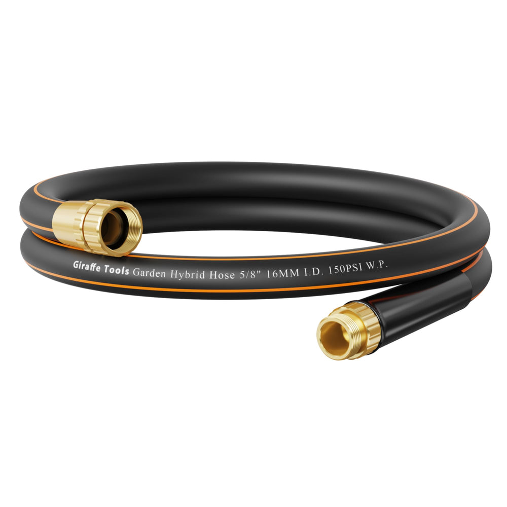 Giraffe Tools Garden Hose 6ft black model front view