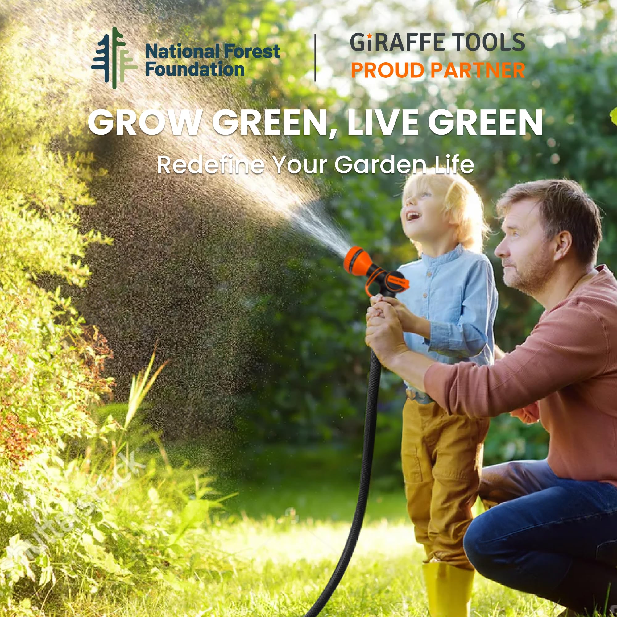 Giraffe Tools Garden Hose 75ft side view