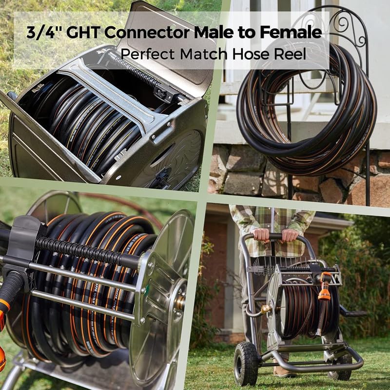 Giraffe Tools garden hose packaging with details