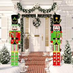 Gisafai Nutcracker outdoor decoration with metal stand
