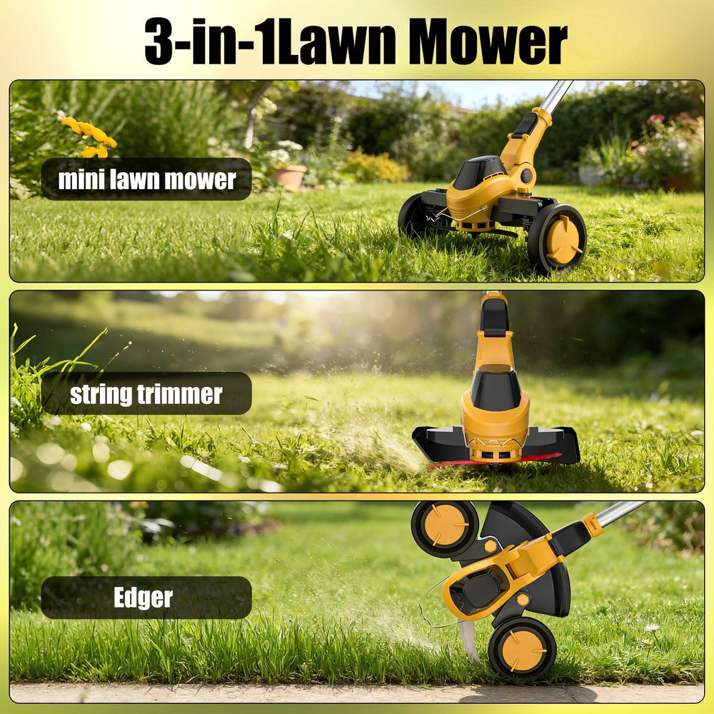 Givilo weed wacker showing adjustable telescopic shaft