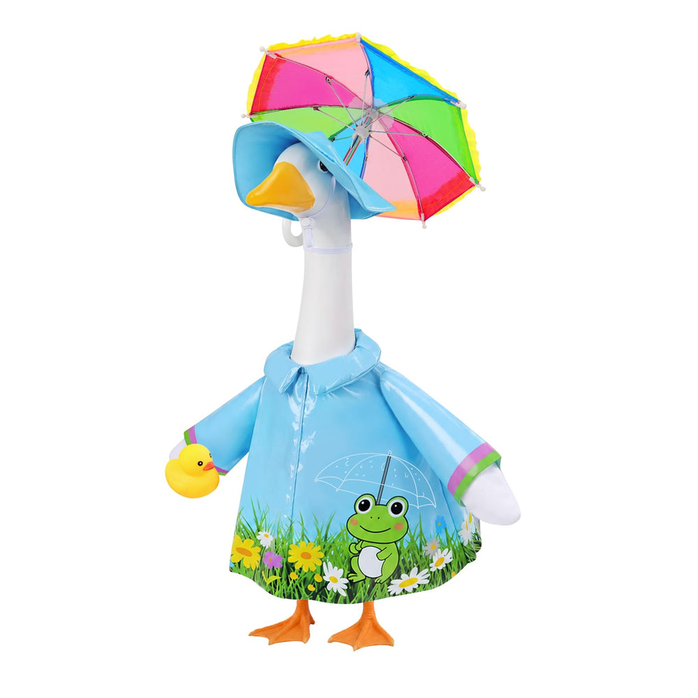 GJL raincoat outfit for 23-inch goose with umbrella and duck
